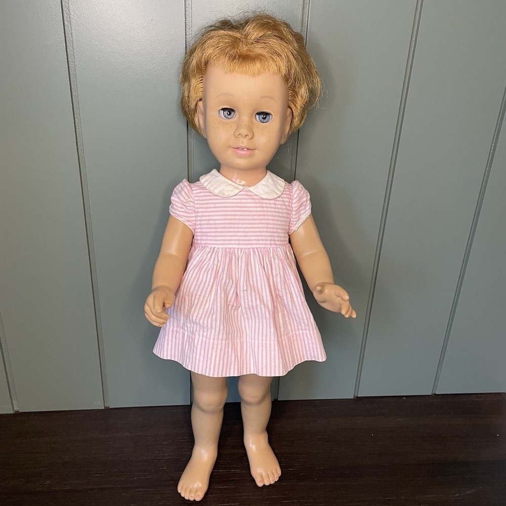 Chatty Cathy Doll Blonde Cut Hair Not Working Vintage 60s Mattel